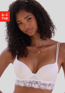 Vivance Push-up-BH, mit Bügel und Spitze entlang der Unterbrust, sexy Dessous