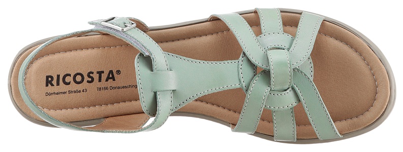 Ricosta, Ricosta Sandale »Birte WMS Weiten Schuh Mess System«, mit Klettverschluss, Ricosta Riemchensandale »Birte WMS: mittel«, Sommerschuh, Sandalette, Klettschuh, mit Klettverschluss