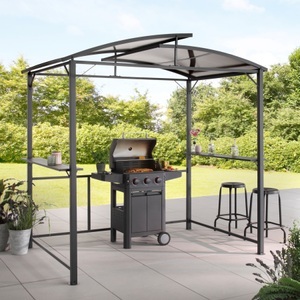 KONIFERA, KONIFERA Grillpavillon »Roma«, BxT: 250x140 cm, Stahlgestell, Polycarbonat-Dachplatten, KONIFERA Grillpavillon »Roma«, BxT: 250x140 cm, Stahlgestell, Polycarbonat-Dachplatten