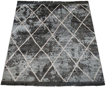 PACO HOME, Paco Home Teppich »Kelim 315«, rechteckig, 19 mm Höhe, Scandi Design, Rauten Muster, mit Fransen, ideal im Wohnzimmer & Schlafzimmer, Paco Home Teppich »Kelim 315«, rechteckig, 18 mm Höhe, Scandi Design, Rauten Muster, mit Fransen