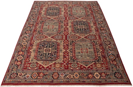 THEKO, THEKO Wollteppich »Saharna 7275«, rechteckig, 10 mm Höhe, reine Wolle, Orient-Optik, mit Fransen, Wohnzimmer, THEKO Wollteppich »Saharna 7275«, rechteckig, 10 mm Höhe, reine Wolle, Orient-Optik, mit Fransen