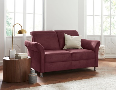 SIT&MORE, sit&more 2-Sitzer, inklusive Federkern, wahlweise mit Kopfteilverstellung