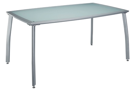 Merxx, Gartentisch »Lima«, Aluminium, 150x90 cm, silberfarben, MERXX Gartentisch »Lima«, 90x150 cm