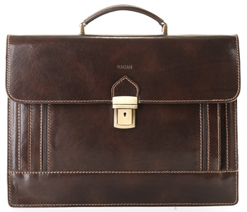 BAGAN, Bagan Aktentasche, Bagan Aktentasche, echt Leder, Made in Italy