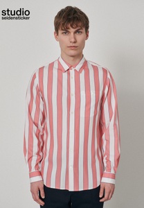 Seidensticker, Casual Hemd Regular Fit Langarm Streifen Herren Pink L, 
