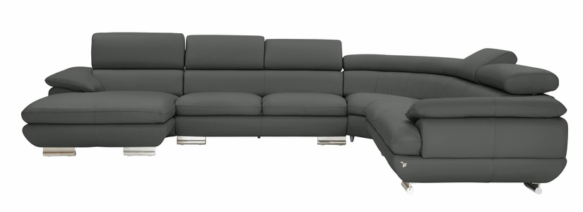 CALIA ITALIA, CALIA ITALIA Wohnlandschaft »Magic«, in 2 Lederqualitäten, CALIA ITALIA Wohnlandschaft »Magic, italienisches Sofa zum Träumen, erstklassiger Sitzkomfort«, verstellbaren Kopfstützen zum Relaxen, in 2 Lederqualitäten, U-Form