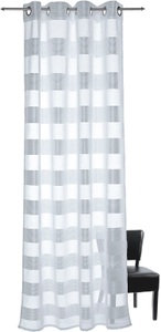 DECOLIFE, decolife Vorhang »Ella«, (1 St.), HxB: 245x135, Ösen-Vorhang mit Querstreifen, decolife Vorhang »Ella«, (1 St.), HxB: 245x135, Ösen-Vorhang mit Querstreifen
