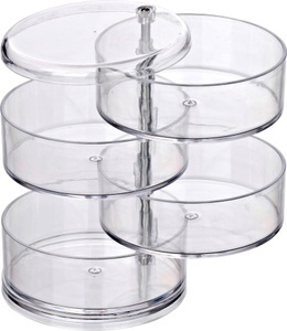 Wenko, WENKO Organizer »Tower«, Kosmetik, WENKO Badorganizer »Tower«, Kosmetik-Aufbewahrung mit 4 Fächern, transparent