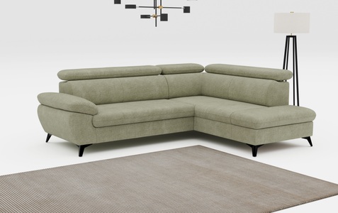 COTTA Ecksofa »Hudson L-Form«, mit Kopfteilverstellung, wahlweise mit Bettfunktion & Bettkasten