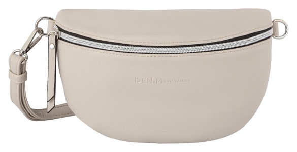 TOM TAILOR DENIM, TOM TAILOR Denim Bauchtasche »ROSIE«, als Bauchtasche oder Umhängetasche tragbar, TOM TAILOR Denim Bauchtasche »Rosie«, vielseitig tragbar, leicht genarbt mit silberfarbennen Nylonreissverschlüssen