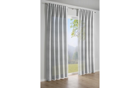 Gardinia, Vorhang, »Jaquard-Voile«, GARDINIA, verdeckte Schlaufen 1 Stück, GARDINIA Vorhang »Jaquard-Voile«, (1 St.), Stoff Jaquard-Voile