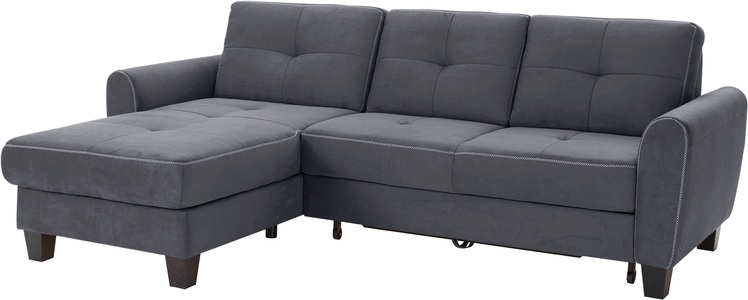 SIT&MORE, sit&more Ecksofa, sit&more Ecksofa »Varese L-Form«, mit Federkern, wahlweise mit Bettfunktion und Stauraum