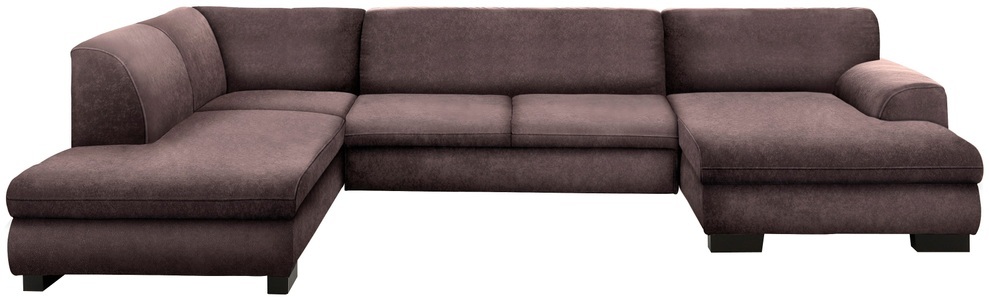 HOME AFFAIRE, Home affaire Wohnlandschaft »Nika«, Wohnlandschaft, MELROSE®, PRIMABELLE® oder Struktur, wahlweise mit Bettfunktion, 