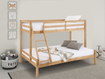 LÜTTENHÜTT, Lüttenhütt Kinderbett »Alpi«, mit 2 Schlafgelegenheiten, inklusive Lattenrost und Leiter, aus massivem Kiefernholz, Etagenbett, Lüttenhütt Kinderbett »Alpi«, mit 2 Schlafgelegenheiten, inklusive Lattenrost und Leiter