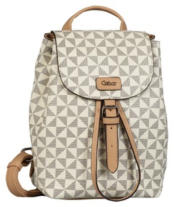 Gabor, Gabor Cityrucksack »Barina«, in schickem Design, Gabor Rucksack »Barina«, aus Lederimitat mit charakteristischem All-Over-Druck und Metall Logo