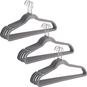 Wenko, WENKO Kleiderbügel, (Set, 15 tlg.), Kunststoff, beflockt, 45 cm, WENKO Kleiderbügel, (Set, 15 tlg.), Kunststoff, beflockt, 45 cm