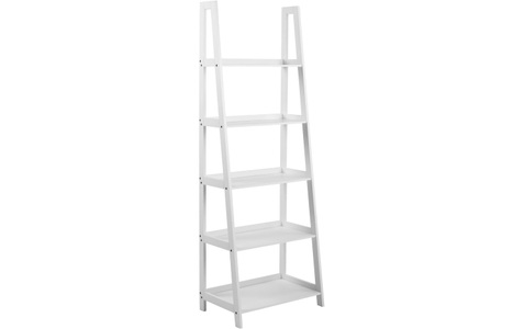 Moerteens, home24 Regal Dilbert I, Carryhome Regalelement 63/180/40 cm weiss , Wally , Holzwerkstoff , 5 Fächer , 63x180x40 cm , lackiert,Nachbildung , 001749059302
