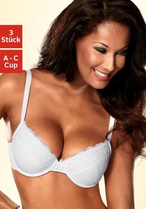 PETITE FLEUR, PETITE FLEUR Push-up-BH, petite fleur Push-up-BH, mit Bügel im attraktiven Multipack, Dessous