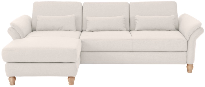 Home affaire Ecksofa »Palazzo«, incl. Sitztiefenverstellung, wahlweise mit Bettfunktion und Stauraum,Federkern