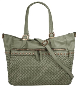 SAMANTHA LOOK, Samantha Look Shopper, (1 tlg.), Samantha Look Shopper, echt Leder, Made in Italy