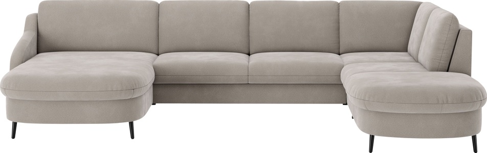 sit&more Wohnlandschaft »Soul U-Form«, wahlweise mit Bettfunktion und Bettkasten oder Schubkasten