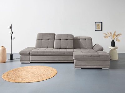 COTTA Ecksofa »Holiday L-Form«, Sitztiefenverstellung, wahlweise mit Bettfunktion inkl. Bettkasten