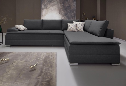 INOSIGN, INOSIGN Ecksofa, mit Bettfunktion 180 cm, Dauerschlaffunktion, INOSIGN Ecksofa »Night & Day L-Form mit Dauer-Schlaffunktion mit Armlehne«, 6380334563803345