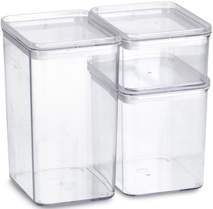 Zeller Present, Zeller Present Vorratsdose, (Set, 3 tlg.), Zeller Present Vorratsdose, (Set, 3 tlg.), 3-teilig, stapelbar