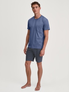 CALIDA Shorty »Relax Imprint 3«, (2 tlg.), kurzarm, Rundhals, Brusttasche