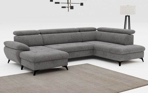 COTTA Wohnlandschaft »Hudson U-Form«, mit Kopfteilverstellung, wahlweise mit Bettfunktion & Bettkasten