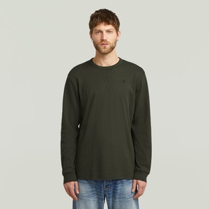 G-STAR Longsleeve »Nifous R«, mit geripptem Einsatz vorne