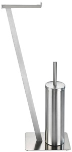 Wenko - Stand WC-Garnitur Lirio Edelstahl matt