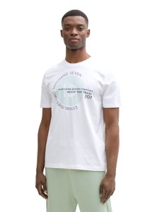 TOM TAILOR Denim T-Shirt, mit verschiedenen Logo Prints