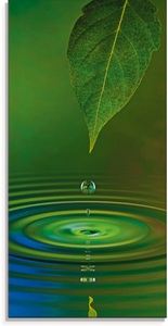 Artland Glasbild »Wassertropfen«