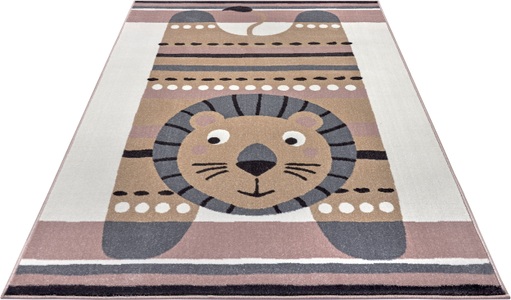 Hanse Home, HANSE Home Teppich »Lion Lev«, rechteckig, 9 mm Höhe, Weicher Flor, Farbenfrohes Design, Kinderzimmer, Spielunterlage, Tiere, strapazierfähig, pflegeleicht, HANSE Home Teppich »Lion Lev«, rechteckig, 9 mm Höhe, Farbenfrohes Design, Spielunterlage, Tiere