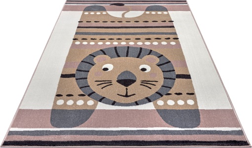 Hanse Home, HANSE Home Teppich »Lion Lev«, rechteckig, 9 mm Höhe, Weicher Flor, Farbenfrohes Design, Kinderzimmer, Spielunterlage, Tiere, strapazierfähig, pflegeleicht, HANSE Home Teppich »Lion Lev«, rechteckig, 9 mm Höhe, Farbenfrohes Design, Spielunterlage, Tiere