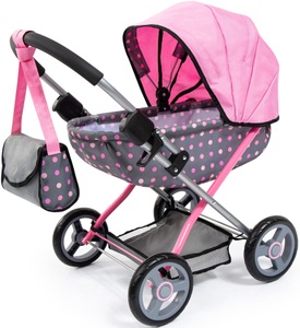 Bayer Design, Puppenwagen Cosy mit Fee, Puppenwagen COSY FAIRY 4-teilig in grau