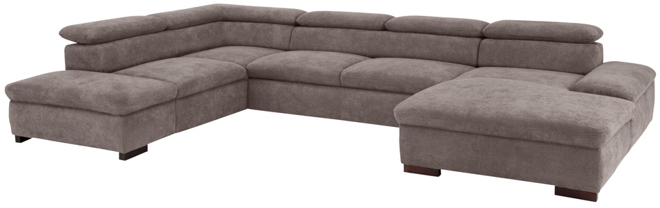 Home affaire Wohnlandschaft »Alberto«, XL, inklusive Kopfteilverstellung