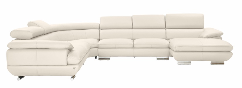 CALIA ITALIA, CALIA ITALIA Wohnlandschaft »Magic«, in 2 Lederqualitäten, CALIA ITALIA Wohnlandschaft »Magic, italienisches Sofa zum Träumen, erstklassiger Sitzkomfort«, verstellbaren Kopfstützen zum Relaxen, in 2 Lederqualitäten, U-Form
