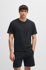 BOSS T-Shirt »David«, mit grosser Logostickerei