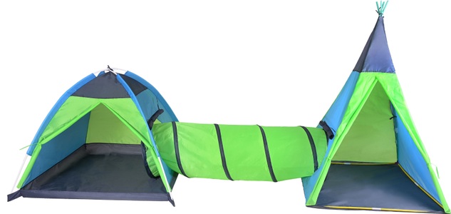 undefined, Zeltstadt - Zenovia green-blue -, Knorrtoys® Spielzelt »Zeltstadt Zenovia, Green-Blue«, mit Spieltunnel