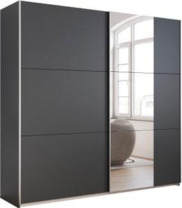 rauch BLUE, rauch BLUE Schwebetürenschrank »Kronach«, rauch Schwebetürenschrank »Kleiderschrank Drehtürenschrank Schrank Garderobe KRONACH TOPSELLER«, mit Spiegel und viel Stauraum, Metallgriffleisten, MADE IN GERMANY