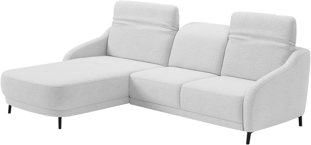 sit&more Ecksofa »Blues L-Form« wahlweise mit Klapptisch und USB