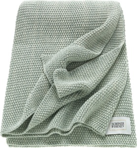Schöner Wohnen Kollektion, Plaid ´Melange´ Schöner Wohnen Kollektion Mint, SCHÖNER WOHNEN-Kollektion Wohndecke »Melange« Strickdecke mit Melange-Effekt, Kuscheldecke