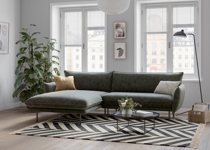 ANDAS, andas Ecksofa »Stine«, Besonderes Design durch Kissenoptik und Keder, Design by Morten Georgsen, andas Ecksofa »Stine L-Form«, Besonderes Design durch Kissenoptik und Keder, by Morten Georgsen