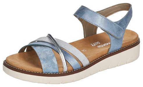 Remonte, Remonte Riemchensandale, mit herausnehmbarer Softeinlage, Remonte - Sandalen, für Damen, Himmelblau, Größe 40