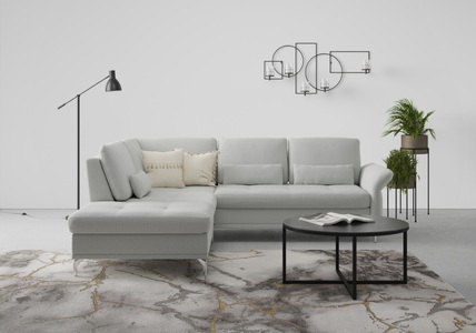 INOSIGN, INOSIGN Ecksofa »Palm Beach«, Federkern, mit Sitztiefenverstellung, wahlweise mit Bettfunktion, Bettkasten und Armteilverstellung, INOSIGN Ecksofa »Palm Beach L-Form«, Federkern, mit Sitztiefenverstellung, wahlweise mit Bettfunktion
