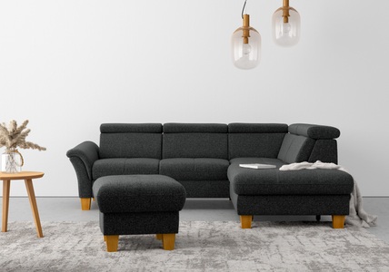 HOME AFFAIRE, Home affaire Ecksofa »Lindgren«, wahlweise mit TV-Funktion, Stauraum und Kopfteilverstellung, Home affaire Ecksofa »Lindgren L-Form«, wahlweise mit TV-Funktion, Stauraum und Kopfteilverstellung
