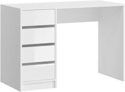WELLTIME, welltime Schminktisch »Emma«, Breite 110 cm, Tisch, INOSIGN Schreibtisch »Pisa, Breite 110 cm, 4 Schubkästen, hochglanz Schubkastenfront«, grifflose Optik, individuell einsetzbar, Schminktisch, Homeoffice