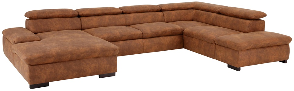 Home affaire Wohnlandschaft »Alberto«, XL, inklusive Kopfteilverstellung